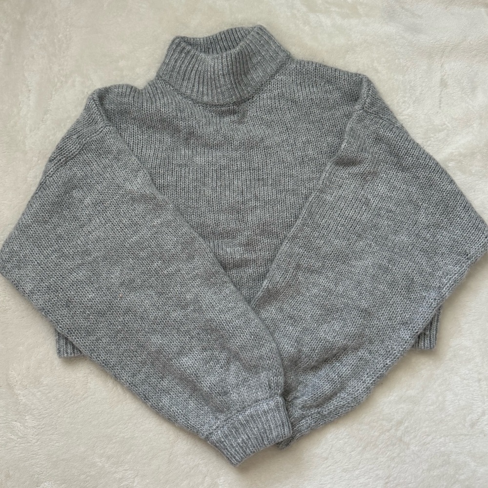 Cropped Knit Sweater